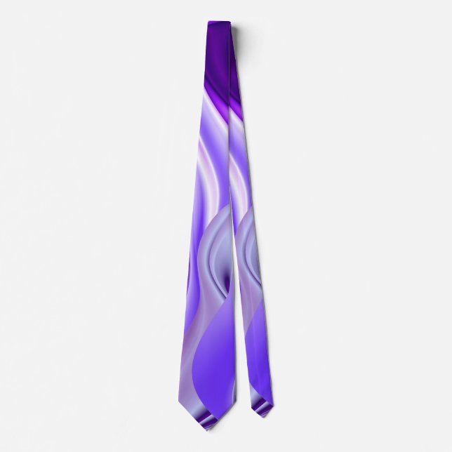 Corbata Sueño púrpura , Abstracto Fantasía Arcoiris (Anverso)