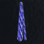 Corbata Sueños de cuadros en azul<br><div class="desc">Pinceladas originales azules y de ensueño.</div>