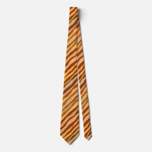Corbata Sueños del Desierto Oro Naranja Quemado Siena