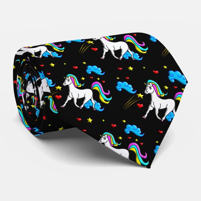 Corbata Sueños del unicornio (Enrollado)