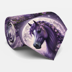 Corbata "Sueños floreciendo: el caballo de fantasía floral