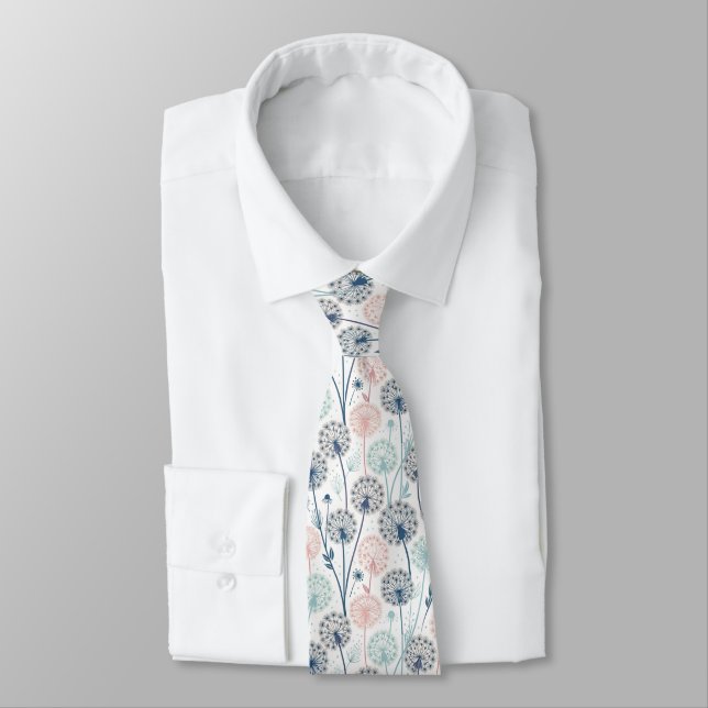 Corbata Sueños Pastel Dandelion - Floral capilar (Atado)