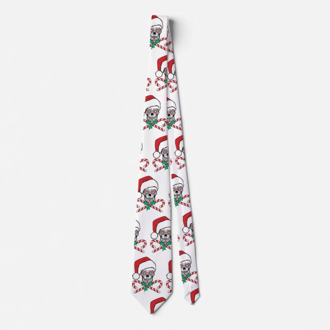 Corbata Sugar Skull Santa (Anverso)