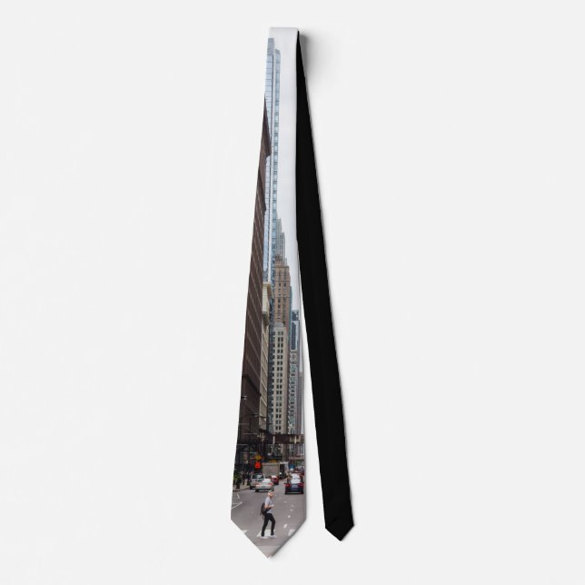 Corbata Suit Tie de Chicago Madison Street (Anverso)