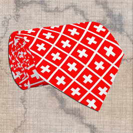 Corbata Suiza Lazos, moda negocios de Bandera Suiza