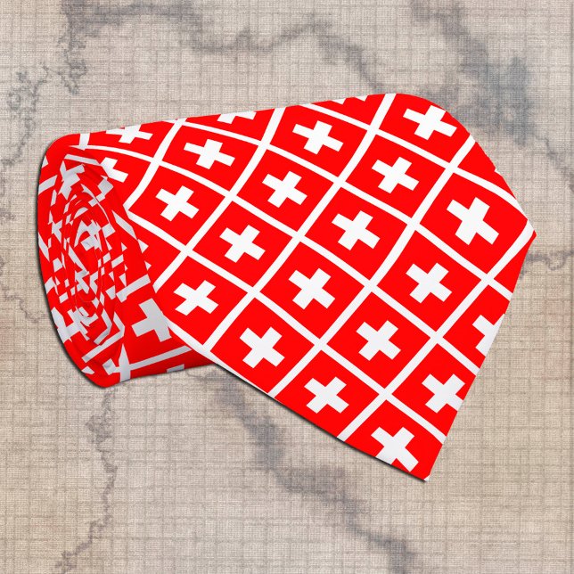 Corbata Suiza Lazos, moda negocios de Bandera Suiza (Subido por el creador)