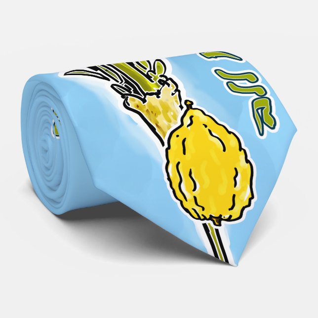 Corbata Sukkot - las cuatro especies (Enrollado)