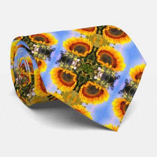 Corbata Sunflower In Sunshine Resumen Patrón De Arte