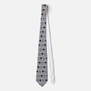 Corbata Surfista con tabla de surf con olas