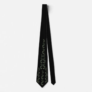 Corbata Sutil verde y negro