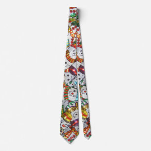 Corbata Sweet Snowmen tie