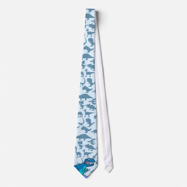 Corbata T-rex azul (Anverso)