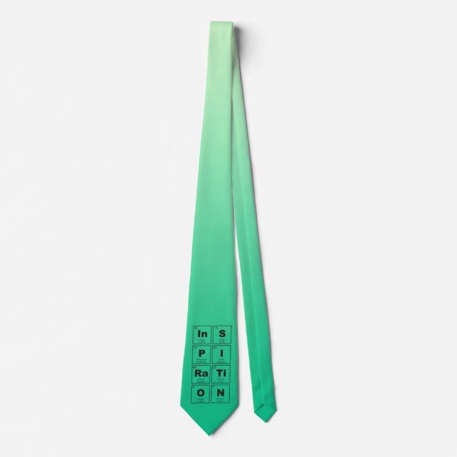 Corbata Tabla de elementos periódica química: Inspiración (Anverso)
