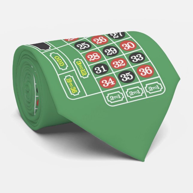 Corbata Tabla de ruleta OPUS - Doble cara (Enrollado)