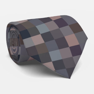 Corbata Tablero de ajedrez de color gris