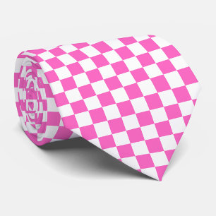 Corbata Tablero de damas rosa visual clásico