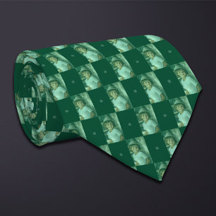 Corbata Tablero de foto verde (Rectángulo alto)