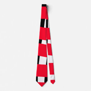 Corbata Tablero de la cruz negra rojo simple hombre regalo