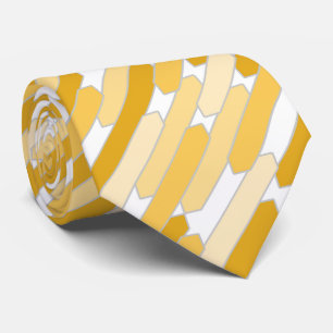 Corbata Tabletas abstractas modernas, mantequilla, amarill