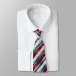 Corbata Tablones de madera rústica patriótica