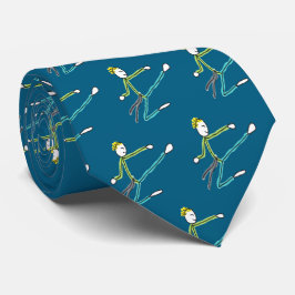 Corbata Taekwondo Stickman