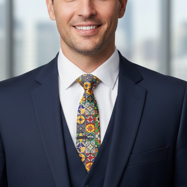 Corbata Talavera Español México Baldosas coloridas (Subido por el creador)