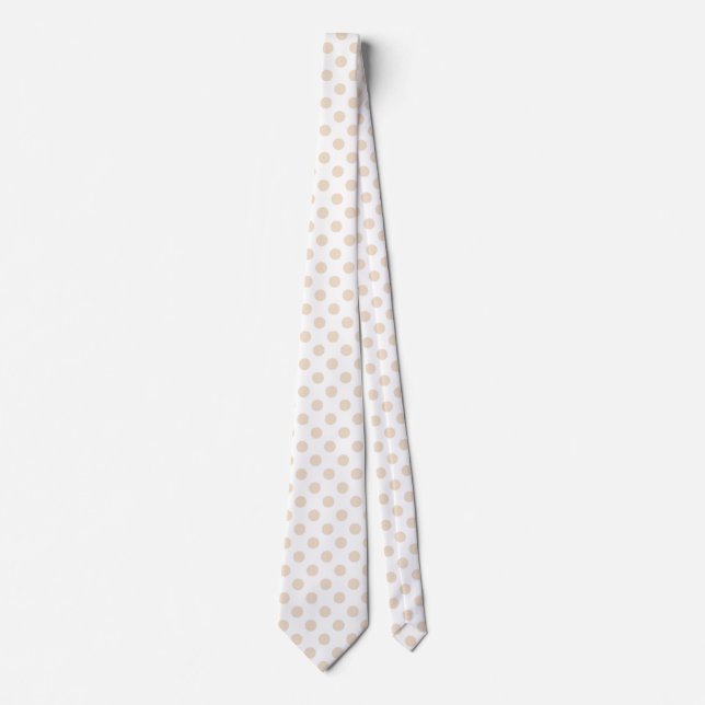 Corbata Tan polka puntos (Anverso)