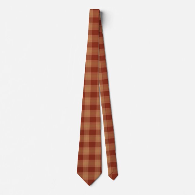 Corbata Tan Tartan Tie (Anverso)