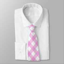 Corbata Tapado rosa y blanco rosado pastel