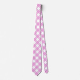 Corbata Tapado rosa y blanco rosado pastel