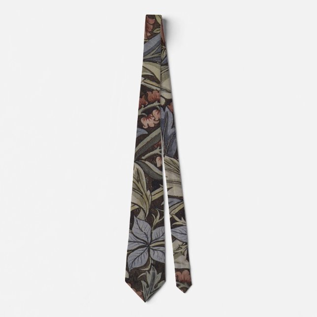 Corbata Tapiz Botánico Clásico de Campanilla Azul de Willi (Anverso)