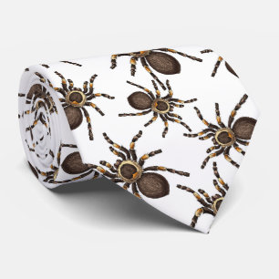 Corbata Tarantula en blanco