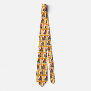 Corbata Tarjeta de juego de cochecito de bebé vintage