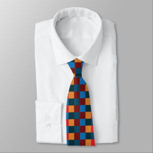 Corbata Tarjeta de presentación de cuadros de colores mode