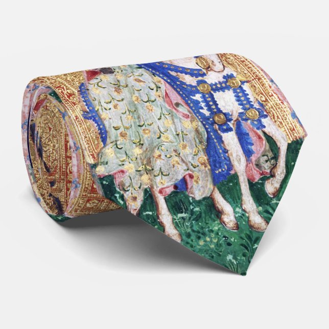 CORBATA TAROTES DE RENACIMIENTO ANTIGUO / DOSIS DE ESPALDA (Enrollado)