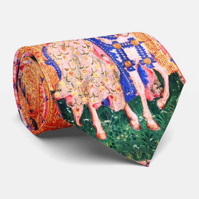 CORBATA TAROTES DE RENACIMIENTO ANTIGUO / DOSIS DE ESPALDA (Enrollado)