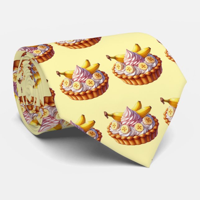 Corbata Tarta de plátano en mosaico adorable (Enrollado)