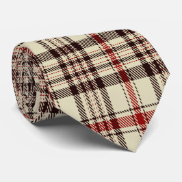 Corbata Tartan Brown      