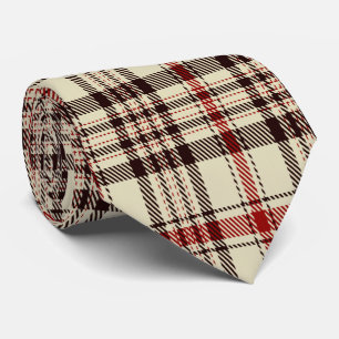 Corbata Tartan Brown      