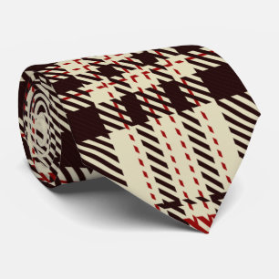 Corbata Tartan Brown