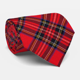 Corbata Tartán de Stewart rojo