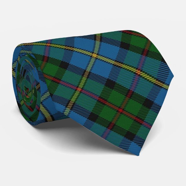 Corbata Tartán escocés del monograma de MacLeod M del clan (Enrollado)