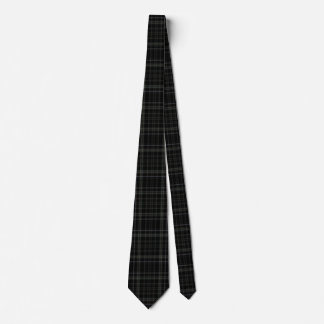 Corbata Tartán negro