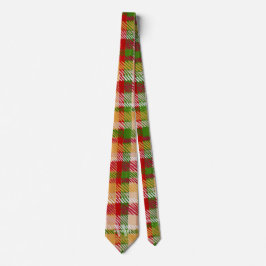 Corbata Tartan Plaid Custom Monogrammed Party