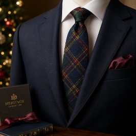 Corbata Tartan Plaid de Navidad de Lujo