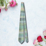 Corbata Tartán plaid moderno color verde pastel azul beige<br><div class="desc">Interpretación artística moderna del estilo tradicional tartán o búfalo. Los tonos pastel son cálidos, amarillos, azules, verde azulados, crema, grises, verdes y naranjas. Los matices se mezclan como las acuarelas húmedas con delicadeza. El diseño es moderno y también clásico. También será un regalo perfecto para todos los que les guste....</div>