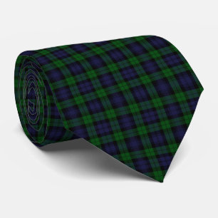 Corbata Tartan Plaid Tradicional Escocés Black Watch