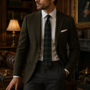 Corbata Tartan Plaid Verde Esmeralda Heritage Invierno d