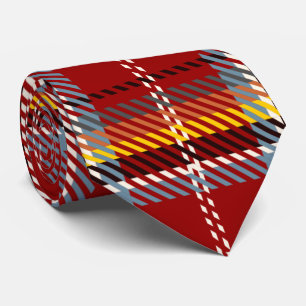 Corbata Tartán rojo
