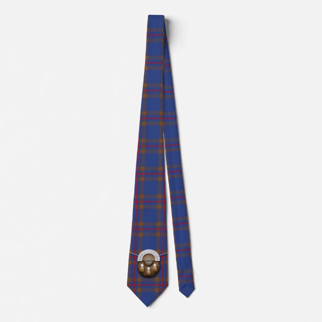 Corbata Tartán y escarcela de los montañeses de Escocia de (Anverso)